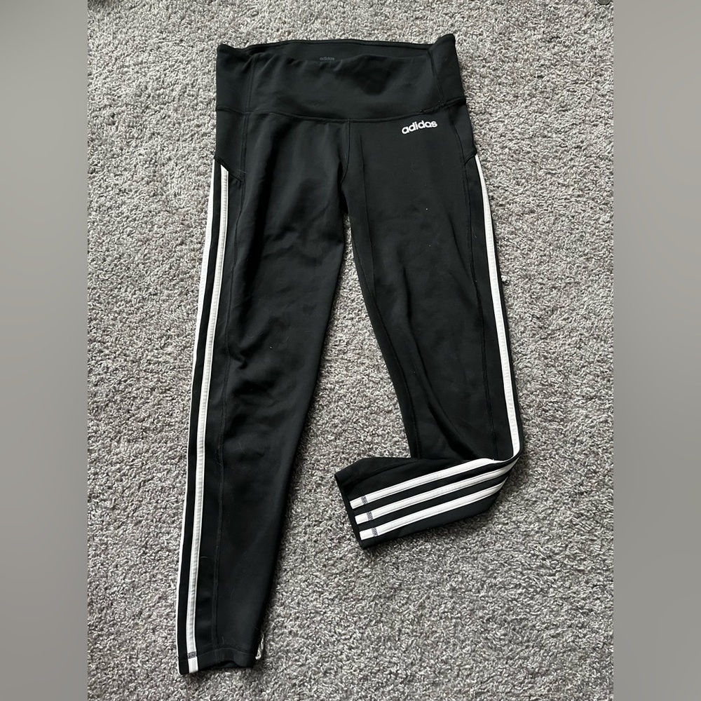 Adidas climalite classic leggings for gym, yoga, running size medium